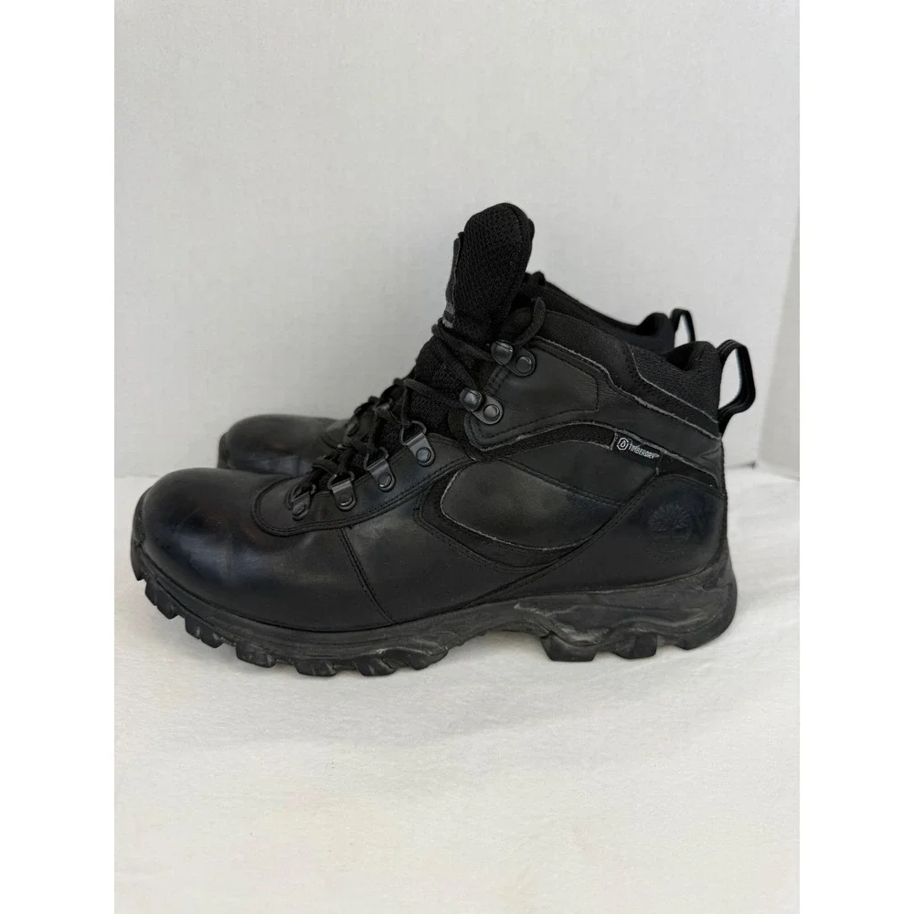 Timberland Mt Maddsen Waterproof Hiking‎ Boots Black Leather Mens 10 2731R A3560